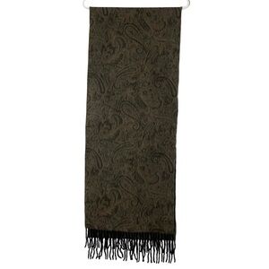 Beg Of Ayr Cashmere Scarf Womens Unisex Mens Paisley Black Brown Tan Scotland